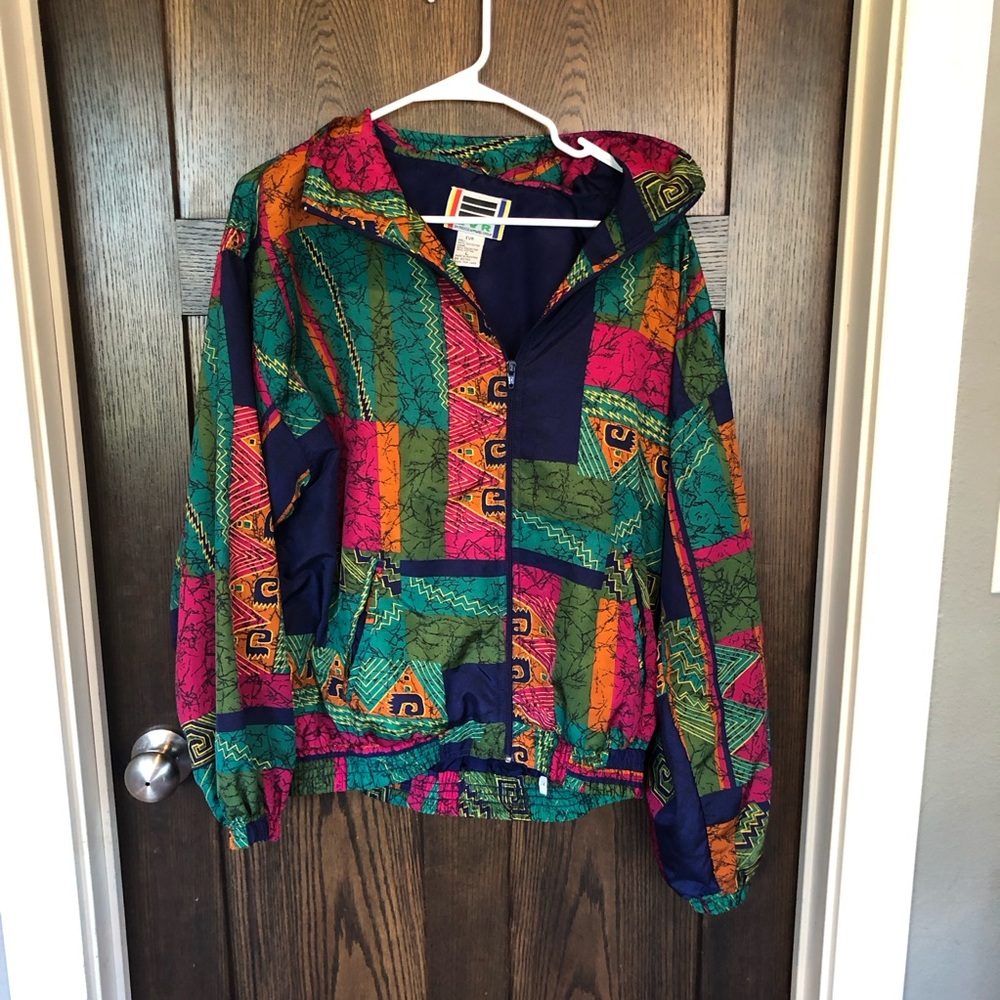 Vintage EVR Div Rousso Apparel 1990’s Jacket Y2K Fashion Oversized